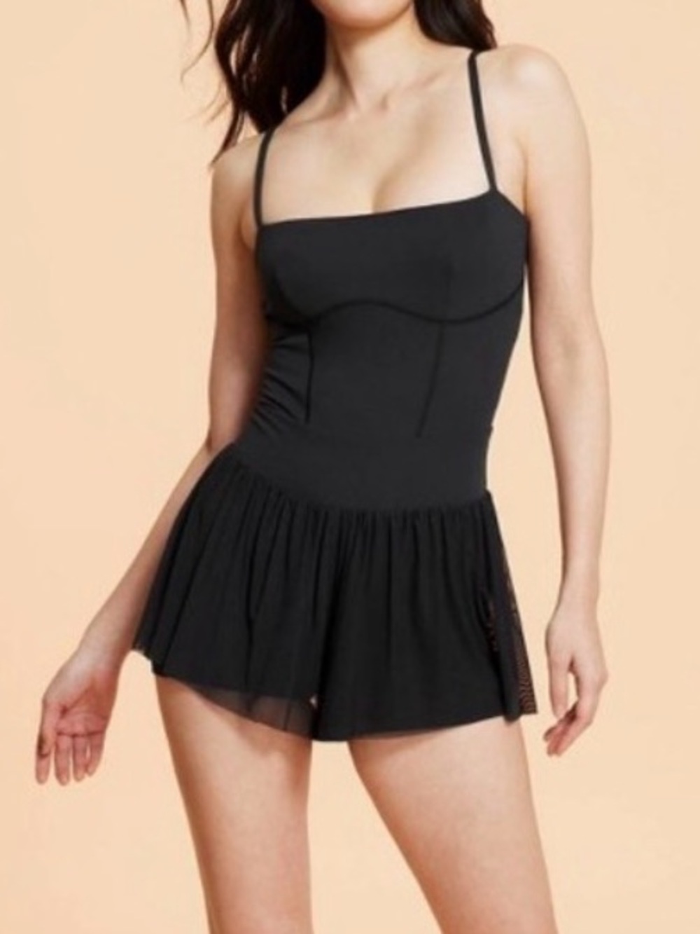 NWT Sz M Blogilates Women’s Barre Active Dressy Romper - Black - Athletic Wear